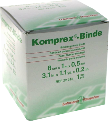 KOMPREX Schaumgummi Binde 8 cmx1 m Stärke 0,5 cm