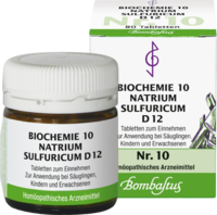 BIOCHEMIE 10 Natrium sulfuricum D 12 Tabletten