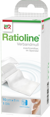 RATIOLINE acute Verbandmull 10 cmx1 m gerollt