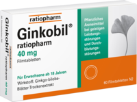 GINKOBIL-ratiopharm 40 mg Filmtabletten