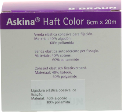 ASKINA Haftbinde Color 6 cmx20 m blau