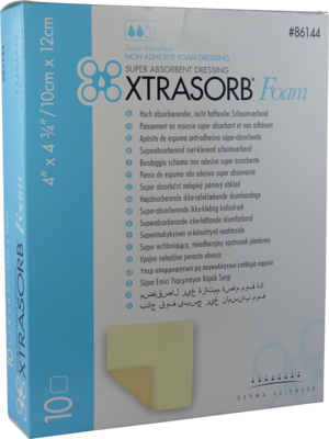 XTRASORB Foam Schaumverband 10x12 cm nicht haftend