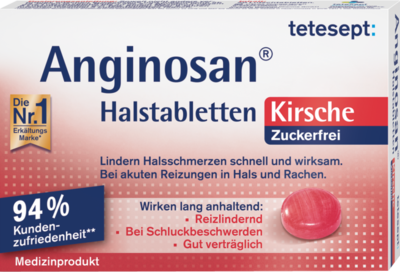 TETESEPT Anginosan Halstabletten zuckerfrei Kirsch