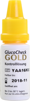 GLUCOCHECK GOLD Kontrolllösung niedrig