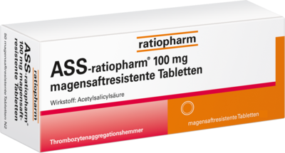 ASS-ratiopharm 100 mg magensaftres.Tabletten