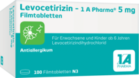 LEVOCETIRIZIN-1A Pharma 5 mg Filmtabletten