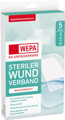 WEPA Wundverband wasserdicht 8x15 cm steril